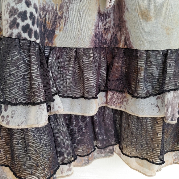 🌿2 for $15🌿 Animal Print Ruffle Racer Back Dress - Picture 5 of 7